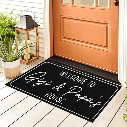 Custom Doormat with Family Name - Personalized Entryway Door Mat Front Door Mat for Outdoor Decor Entrance Mat Housewarming Gift with Anti-Slip Backing Design04