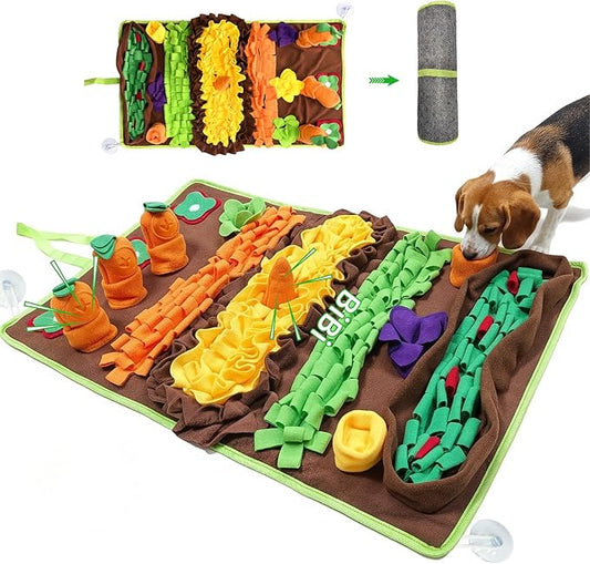 Snuffle Mat for Dogs Large Breed - Interactive Dog Toys for Boredom - Sniff mat - Mental Stimulation - Enrichment Toys- Slow Feed- Washable & Foldable (B)