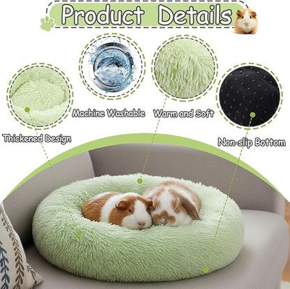 Guinea Pig Beds Hamster Beds Small Animal Bedding Thickened and Warm Winter Guinea Pig Beds for Dwarf Bunny Chinchillas Hamsters Hedgehogs Ferrets Green