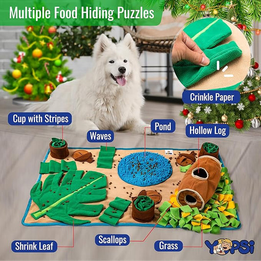 Snuffle Mat for Dogs Large Breed 39.4''x23.6''- Interactive Dog Toys for Boredom - Sniff mat - Mental Stimulation - Enrichment Toys