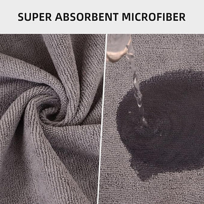 Dog Bathrobe, Quick Drying Super Absorbent Dog Robes for After Bath, Warm Keeping Dogs Towel, Dogs Bath Supplies, Comfortable Soft Drying Coat(X-Large, Grey)