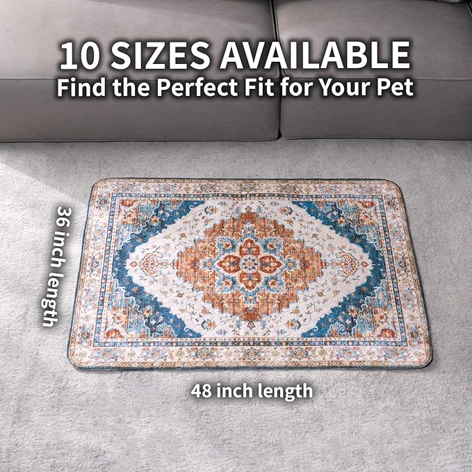 Washable Pee Pads for Dogs, Reusable Puppy Potty Training Pads, Ultra-Absorbent Thick Waterproof Leak-Proof Non-Slip Pads & Mat for Crate, Playpen, Floor, Whelping & Housebreaking , 2 Pack 36"x48"