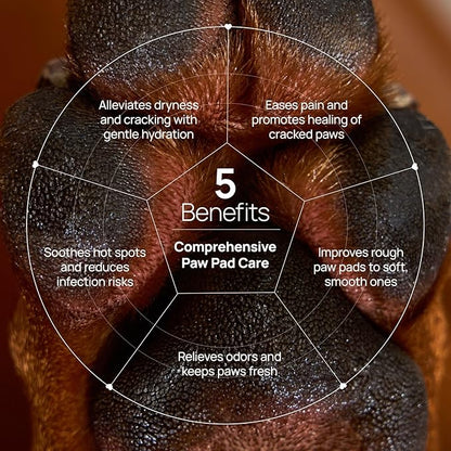 HICC PET Dog Paw Balm 1.06 oz Value Pack for Dogs & Cats, All-Natural Paw Balm Dogs Lick Safe, Moisturizing and Healing Dry Cracked Paws, Improves Rough Paws Relieves Odor, Horse Hoof, Joint Care