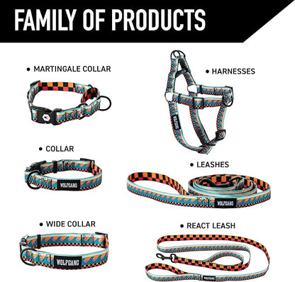 Wolfgang Heavy Duty, Adjustable Dog Collar with Quick Release Nylon Buckle for Walking & Training, BuenaOnda Print, Medium