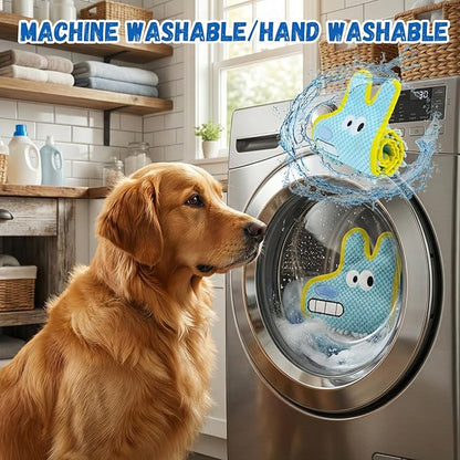 WUGO Dog Interactive Puzzle Toys - Snarl-Toothed Dog Toy Plushie Enrichment Crinkle Paper Crinkle Snuffle Treat Dispensing Smart Pet Toys Puppy Fun to Keep Them Busy