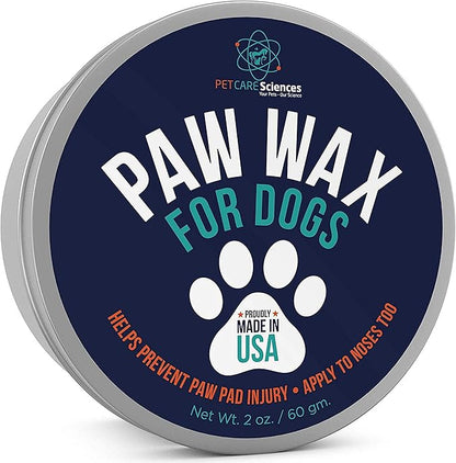 Paw Wax - 2 Oz Tin of Dog Paw Balm for Dry Paws - Paw Soother for Dogs - Paw Pad Moisturizer - Dog Paw Cream - Cat Paw Balm or Snout Soother for Dogs