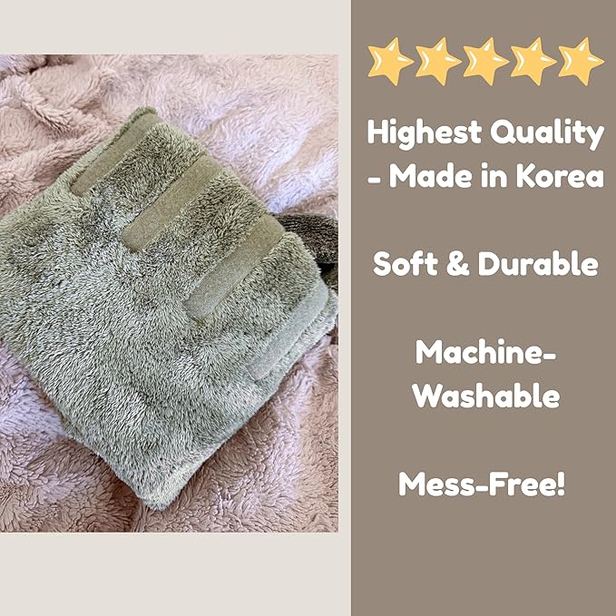 DERPYCHAPPY Premium Dog Towel Robe & Dog Bathrobe for Drying Dogs Made in Korea | Super Absorbent Quick & Adjustable Microfiber Bath Towel for Cats & Puppy Robes After Bath | Soft Warm Coat (Lime,L)