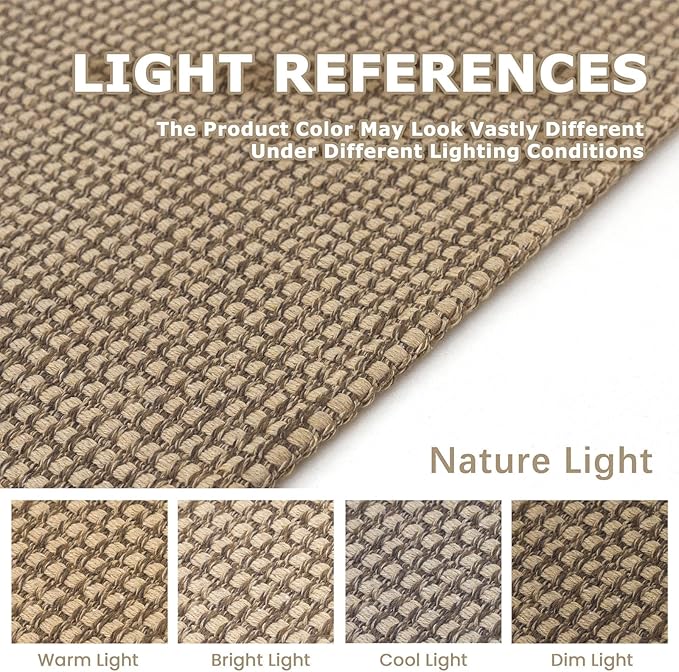 KOZYFLY Runners for Hallways 2.6x8 ft Washable Kitchen Runner Non Slip Rubber Backed Hall Runners Cotton Entryway Runner Rugs Floor Carpet for Indoor Backdoor Bedroom Kitchen, Tan/Orange/Brown