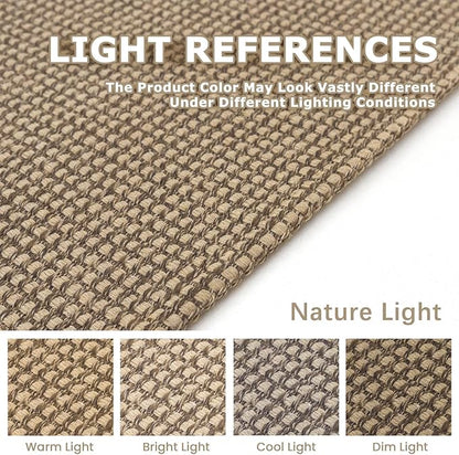 KOZYFLY Runners for Hallways 2.6x8 ft Washable Kitchen Runner Non Slip Rubber Backed Hall Runners Cotton Entryway Runner Rugs Floor Carpet for Indoor Backdoor Bedroom Kitchen, Tan/Orange/Brown