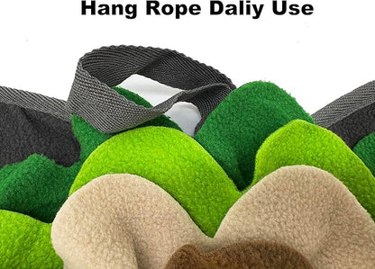 Rabbit Foraging Mat Snuffle Mat, Feeding Mat Interactive Feeding Puzzle Toy, Pet Sniffing Training Mat for Dogs, Hamsters Guinea Pigs Stress Relief