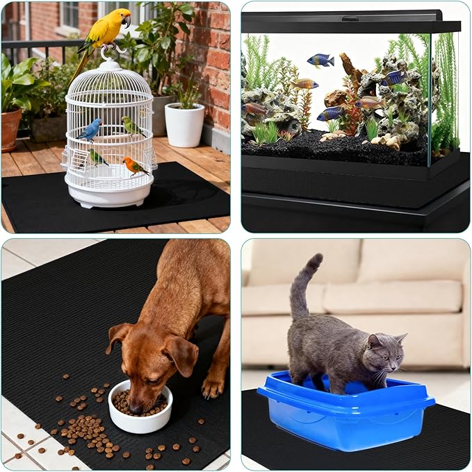 Pet Crate Floor Protection Mat, Mat for Under Dog Crate, 31.5" x 51.2" XXXL Thin Cut to Fit Design Washable Floor Covering Reusable Waterproof Non Slip Rug Whelping Pad for Pet (XXX-Large)