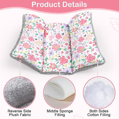 Rabbit Bed 18"X15"Thickened and Soft Bunny Bed Washable Cuddle Cushion Plush Mat Double-Sided Plush Small Pet Flop Mat Cotton Pillow for Rabbit