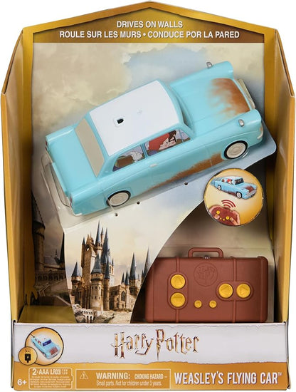 Wizarding World Harry Potter, Weasley’s Flying Remote Control Car with Zero Gravity Technology, Drives Indoors on Walls & Floors, Kids Toys for Ages 6 and up