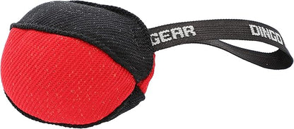 Dingo Gear Dog Tug Toy for Strong Dog, Bite Training, IGP, Fun, French Linen, Small Ball red S02780