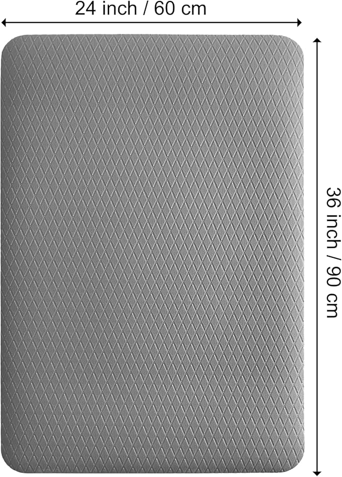 Seagull Multipurpose Foam Rubber Pet Grooming Table Mat 24 x 36 Inch Dog Grooming Mat for Table Cat Grooming Mat Dog Bath Mat Pet Vet Mat Non Slip Soft Waterproof Light Grey