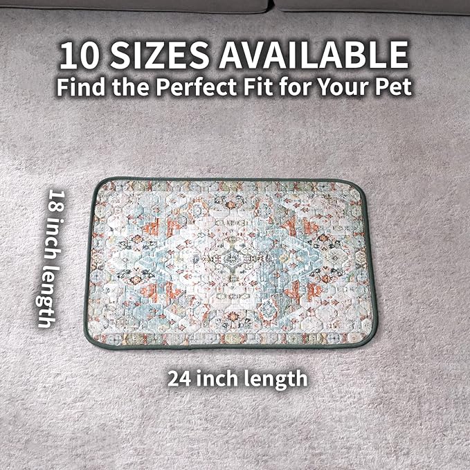 Washable Pee Pads for Dogs, Reusable Puppy Potty Training Pads, Ultra-Absorbent Thick Waterproof Leak-Proof Non-Slip Pads & Mat for Crate, Playpen, Floor, Whelping & Housebreaking , 2 Pack 18"x24"