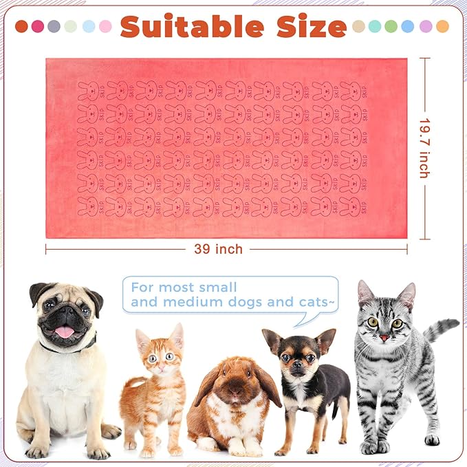 Irenare 12 Pcs Dog Towels Microfiber Pack Bulk, 20 x 40 inch Quick Drying Absorbent Pet Puppy Towels for Drying Small Puppy Dog Cat Pet Kitten Grooming Bathing Shower Travel Supplies(Multicolor)