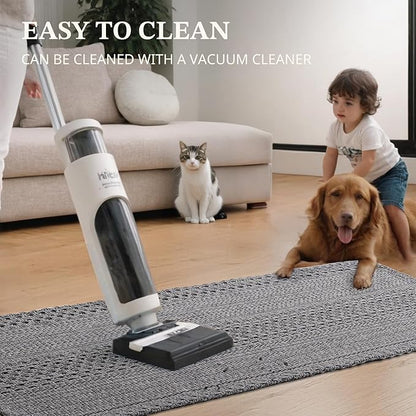 Kitchen Rugs, Kitchen Mats for Floor, Machine Washable Rugs 20"x30"+20"x48" Boho Style, Anti-Skid TPR Backing for Kitchen, Laundry, Durable, Easy Clean Spring & Everyday Use - Grey
