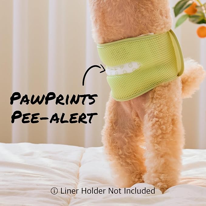 WICKEDPUP Dog Diaper Liners Booster Pads for Male and Female Dogs, 100ct | Disposable Diaper Inserts fit Most Reusable Pet Belly Bands, Wraps, and Washable Period Panties (Petite (100 Count))