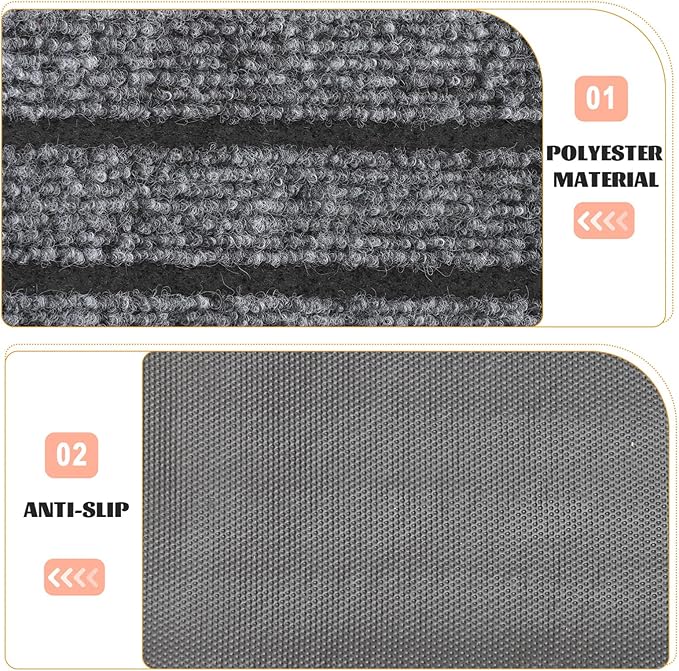 Outdoor Rug Indoor Outdoor Rugs Tread Stair Carpet Non-Skid Safety Rug Wood Steps Indoor Runners Dogs Cats Stair Rugs Keep Elders and Pets Safe Stair Treads Door Mats Outdoor