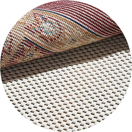 BAGAIL BASICS Non Slip Rug Pad Gripper Round 4 Feet Extra Thick Carpet Pads for Area Rugs and Hardwood Floors, Keep Your Rugs Safe and in Place