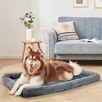 Patas Lague Bolster Dog Bed for Extra Small Dogs 16''x12'', Soft Warm Foam Pet Sofa Bed, Machine Washable Pet Cat Crate Mat for Toy Breeds, Dark Grey