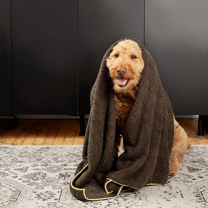 E-Cloth Pet Cleaning & Drying Towel - Super-Absorbent Microfiber Towel for Pets, Animals, Dogs, Cats - Large