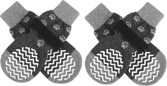 EXPAWLORER Anti Slip Dog Socks to Prevent Licking Paws, Dog Shoes for Hot Pavement, Dog Booties for Small Medium Large Senior Dogs, Traction Control Boots & Paw Protectors for Hardwood Floors