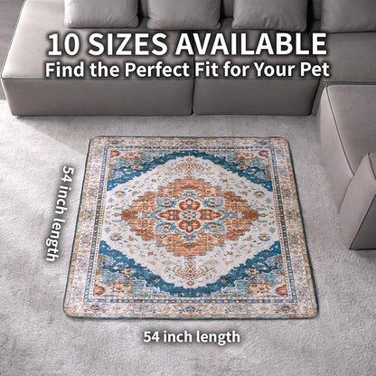 Washable Pee Pads for Dogs, Reusable Puppy Potty Training Pads, Ultra-Absorbent Thick Waterproof Leak-Proof Non-Slip Pads & Mat for Crate, Playpen, Floor, Whelping & Housebreaking , 2 Pack 54"x54"