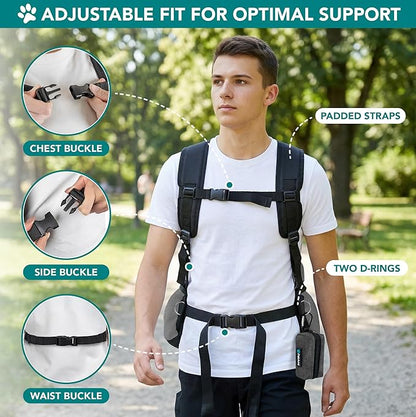 PetAmi Front Carrier Backpack for Dogs and Cats - Ventilated Adjustable Pet Chest Carrier for Hiking, Camping, Travel - Small to Medium Pets Up to 10 lbs - Grey