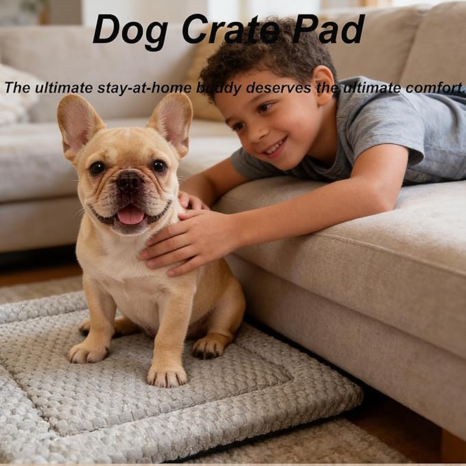 Dog Bed Mat (Light Brown, M(30"*20"*1.5"))