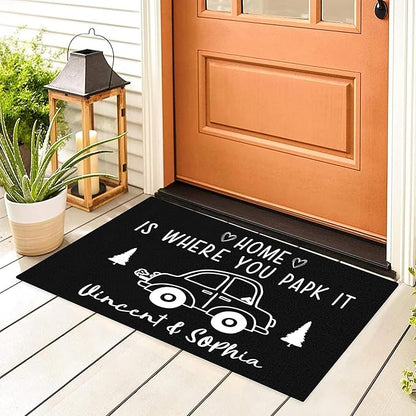 Custom Doormat with Family Name - Personalized Entryway Door Mat Front Door Mat for Outdoor Decor Entrance Mat Housewarming Gift with Anti-Slip Backing Design12
