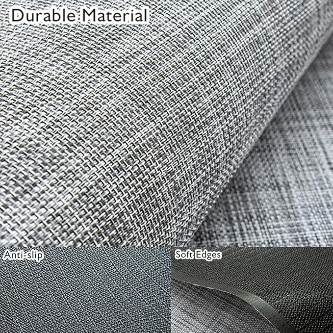 Sycoodeal Office Chair Mat for Hardwood & Tile Floor,Computer Gaming Chair Mat for Rolling Chairs Non-Curve, Anti-Slip, Heavy Duty Floor Protector for Home Office,Grey (36" x 48")
