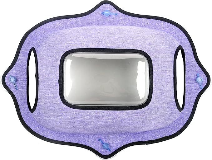 Pet Life ® 'Purr-View' See-Through Window Suction Cup Glass Gripping Kitty Lounger or Cat Bed Hammock