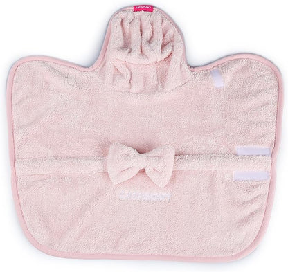 CATSMORY] Microfiber Bath Gown for Small Dog and Cat Bath Robe Towel, Quick Drying, Microfiber Towel (Medium)