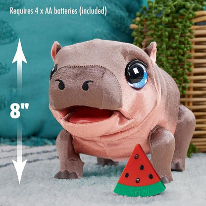 FurReal Sally The Silly Hippo, 9 Inch Interactive Plush, Kids Toys for Ages 4 Up by Just Play, Kids Toys for Ages 4 Up by Just Play