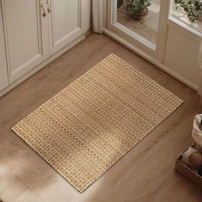 20"x30" Kitchen Mats for Floor, Woven Kitchen Rugs, Machine Washable Mats Boho Style, Non Slip, Anti-Skid TPR Backing for Kitchen, Non-Slip, Durable, Easy Clean, Everyday Use
