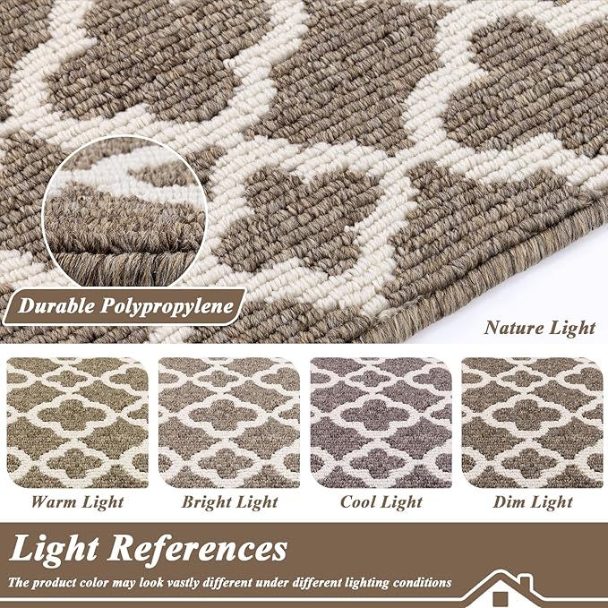 U'Artlines Indoor Door Mat 2×3 ft, Non-Slip Washable Doormats, Dirt Resistant Absorbent Low Profile Floor Mats and Rugs for Front Back Door, Entryway