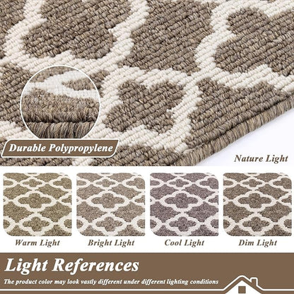 U'Artlines Indoor Door Mat 2×3 ft, Non-Slip Washable Doormats, Dirt Resistant Absorbent Low Profile Floor Mats and Rugs for Front Back Door, Entryway