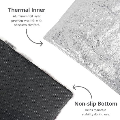 Self Warming Cat Bed, 30" x 20" Ultra Soft Cat Dog Pet Heating Pad for Indoor Outdoor, Non-Slip Heated Dog Mat Thermal Blanket