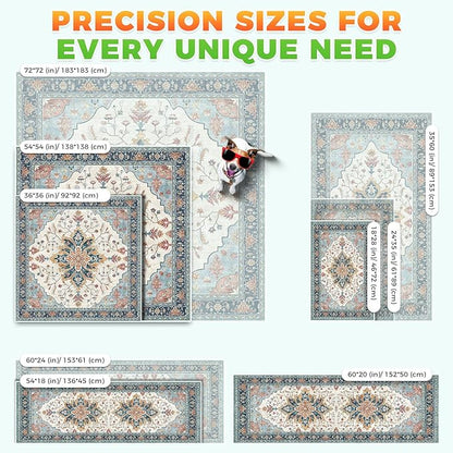 Hompet 2 Pack Super Absorbent Dog Door Mat for Muddy Paws, Washable Pee Pads for Dogs, Reusable Puppy Training Pads, Quick Dry Non-Slip Pet Entryway Rug, Leak-Proof Potty Pad for Indoor Floors 36x36