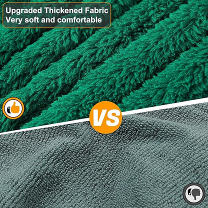 Bienbee Dog Bathrobe, Quick Drying Super Absorbent Dog Robes for After Bath, Warm Keeping Dogs Towel, Dogs Bath Supplies, Dark Green M