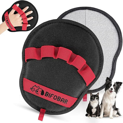 Pet Hair Removal Glove - Magic Brush Electrostatic Mitt for Dogs & Cats, Reusable Grooming Gloves - Dog Hair Remover Tool with 5-Finger Design for Couch, Carpet, Furniture, Laundry & Clothing
