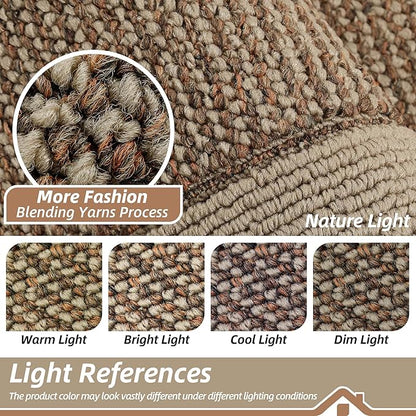 BEQHAUSE Indoor Door Mat 20" x 48", Dirt Trapper Door Mats Non-Slip Entryway Rugs Washable, Resist Dirt Absorbent Welcome Mat, Low Profile Floor Mats for Front Back Door and Entryway, Taupe