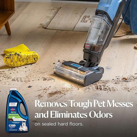 Bissell Multi-Surface Pet Formula with Febreze Freshness, 22951, 64 Fl Oz, Use on Sealed Hard Floors, and Area Rugs, Removes Tough Messes, Febreze Freshness