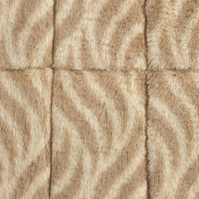 MidWest Homes for Pets QuiteTime Deluxe Wave Bolster Bed for Small Dogs; Easily Machine Wash and Dry; Tan; 24"; 40224-WVTN