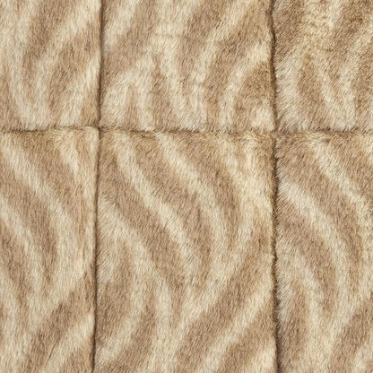 MidWest Homes for Pets QuiteTime Deluxe Wave Bolster Bed for Large Dogs; Easily Machine Wash and Dry; Tan; 42"; 40242-WVTN