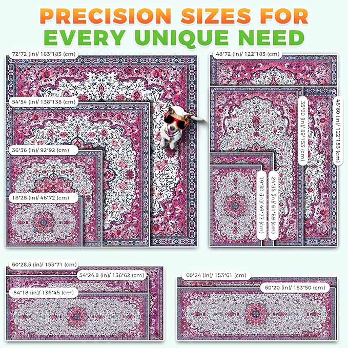 Hompet 2 Pack Super Absorbent Dog Door Mat for Muddy Paws, Washable Pee Pads for Dogs, Reusable Puppy Training Pads, Quick Dry Non-Slip Pet Entryway Rug, Leak-Proof Potty Pad for Indoor Floors 20x60