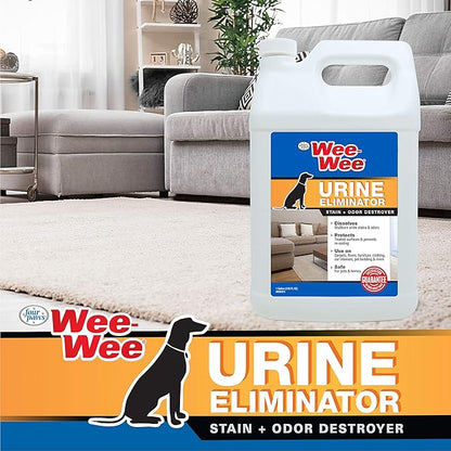 Four Paws Wee-Wee Pet Stain and Odor Eliminator for Urine Stains 128 Ounces