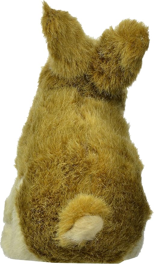 Hyper Pet Wildlife Critters Rabbit Plush Dog Toy with Squeaker, Brown